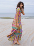 Berkley Maxi Dress - Folk Flower Patchwork-view 1