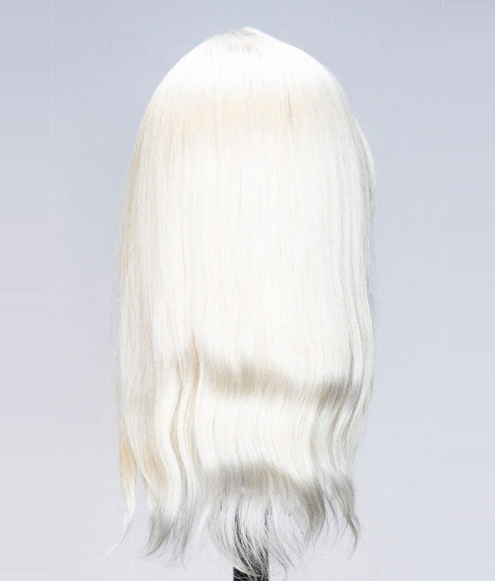 Bianca Platinum Blonde 100% Human Hair Mannequin for color deposit - 17 inch hair HairArt Int'l Inc.