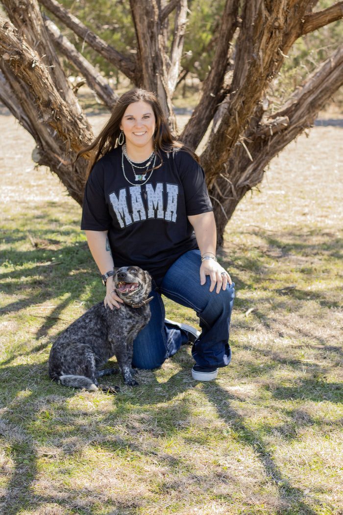 Black Branded Mama Tee