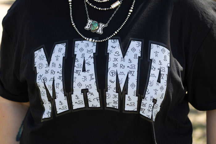 Black Branded Mama Tee