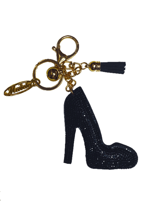 BLACK PUMP RHINESTONE KEY CHAIN - Taryn x Philip Boutique