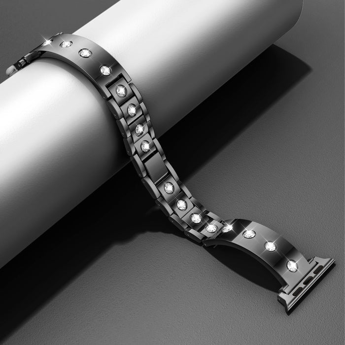 Bling It On Stainless Steel Link Band For Apple Watch Two Colors Available â Bling It On â Stainless Steel Apple Watch Band with Crystals Bring the sparkle, babe!