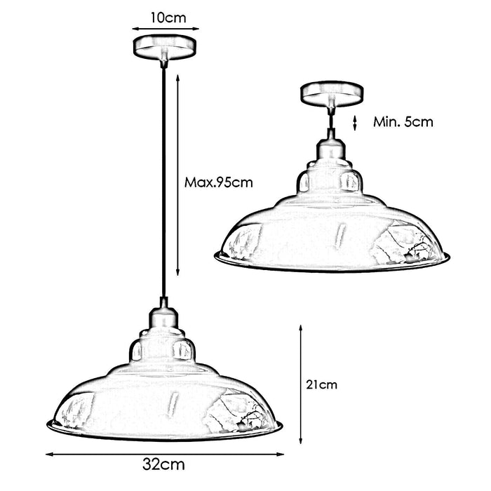 Blue Pendant Light Perfect for Kitchen Island or Bar Areas~3689