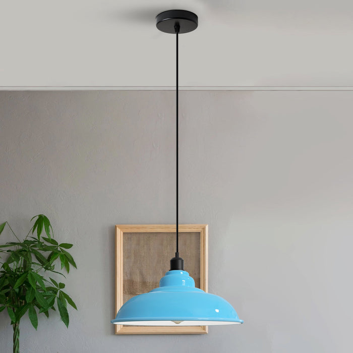 Blue Pendant Light Perfect for Kitchen Island or Bar Areas~3689