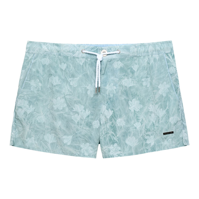 Blue Peony Barcelona Printed Swim Short - Parke & Ronen