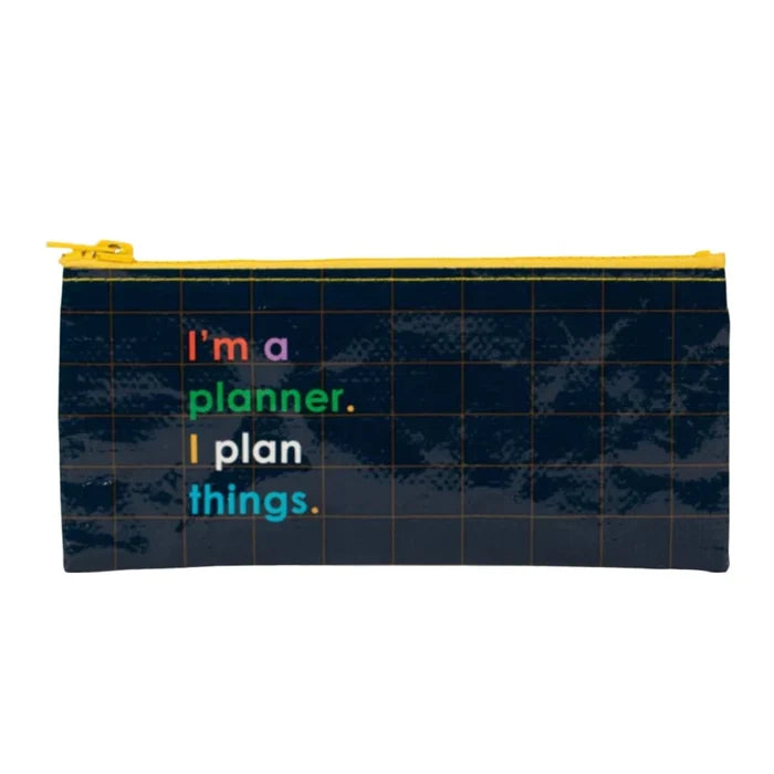 BLUE Q Pencil Case - I'm A Planner. I Plan Things.