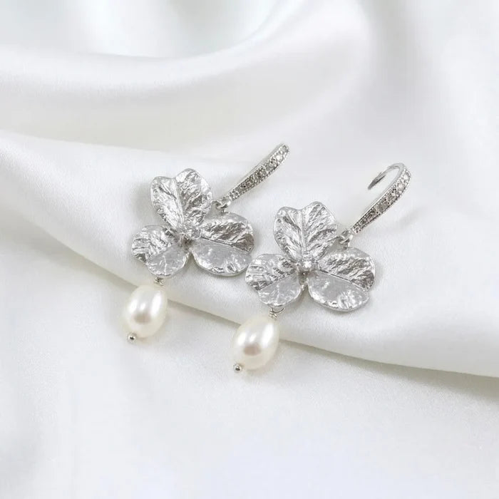 Wedding Jewelry | Natural Pearl Bracelet/Earrings/Set - Gold & Silver