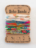 Boho Bands Hair Ties, Set of 3 - Cream Floral-view 1