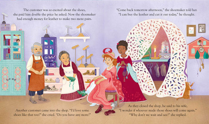 Book - Elves And The Shoemaker - Spread 2