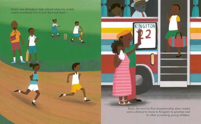 Book - Little People, Big Dreams - Usain Bolt - Spread 3