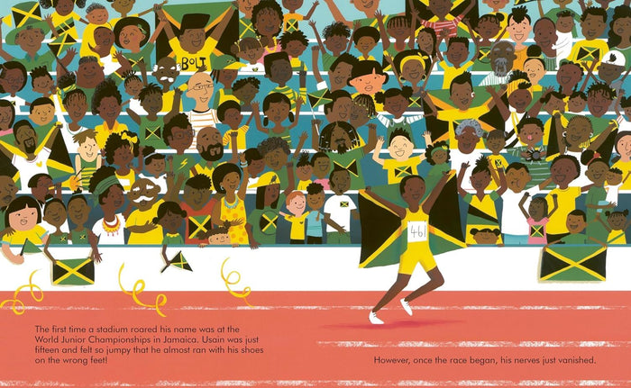 Book - Little People, Big Dreams - Usain Bolt - Spread 4