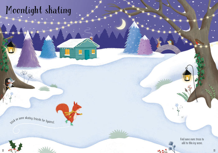 Book - Sparkly Christmas Trees Sticker Book - Spread 2