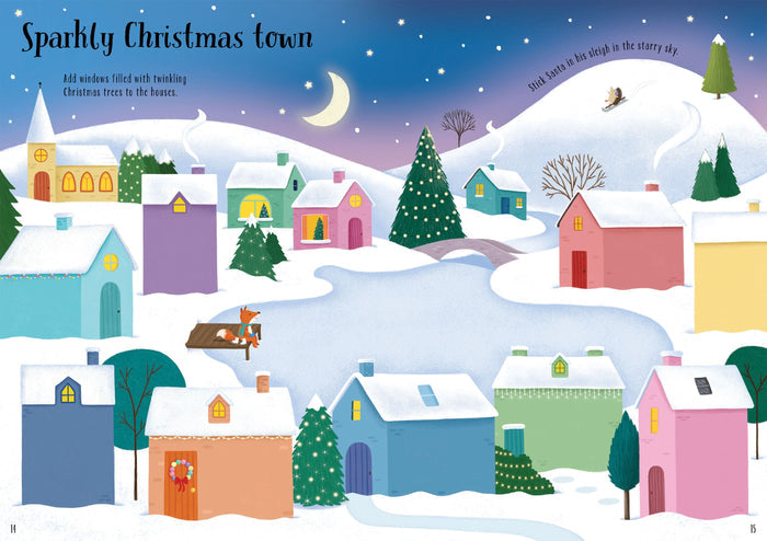 Book - Sparkly Christmas Trees Sticker Book - Spread 3