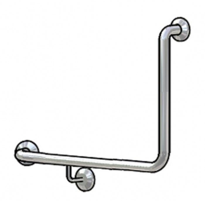 Bradley 832-2 Toilet Grab Rail 90 Degree Left Hand Peened Grip