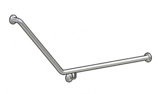 Bradley 832 Grab Rail Rear Wall 45 Degree Right Hand
