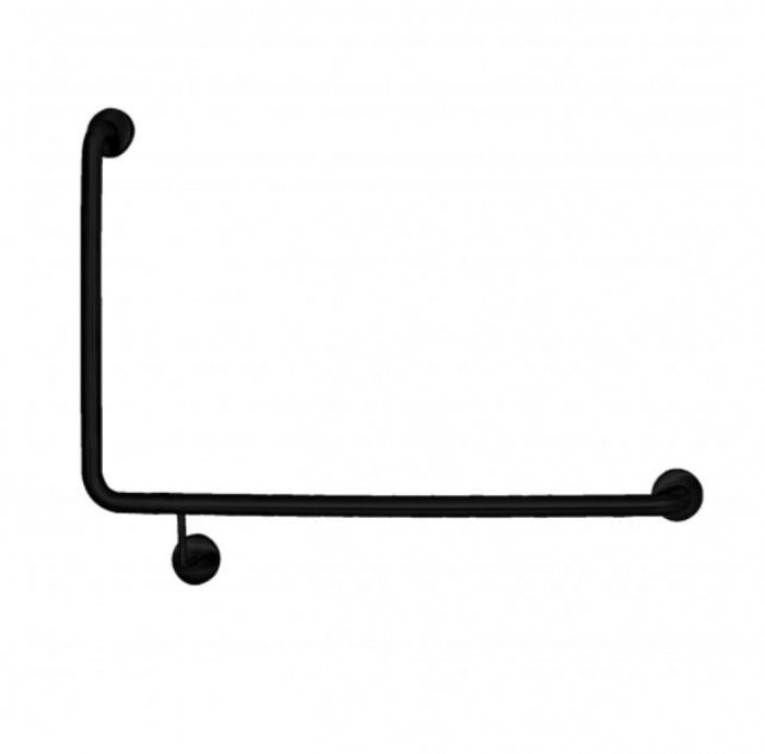 Bradley 832 Toilet Grab Rail 90 Degree Right Hand Black