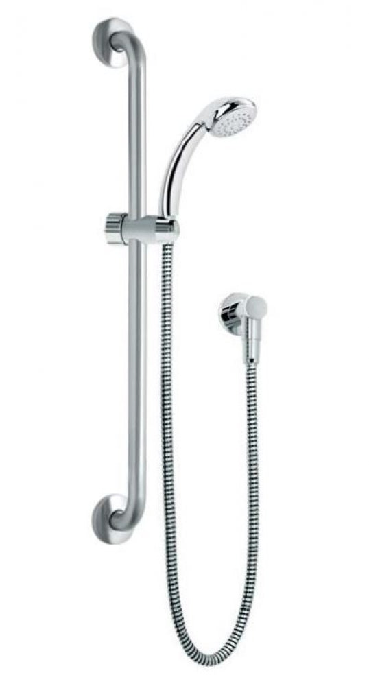 Bradley Stylishly Assisted Living SAL Handheld Shower Kit with Slide Cradle