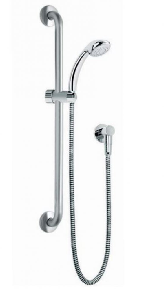 Bradley Stylishly Assisted Living SAL Handheld Shower Kit with Slide Cradle