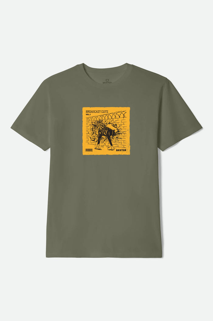 Brixton Cuts Relaxed Tee - Olive