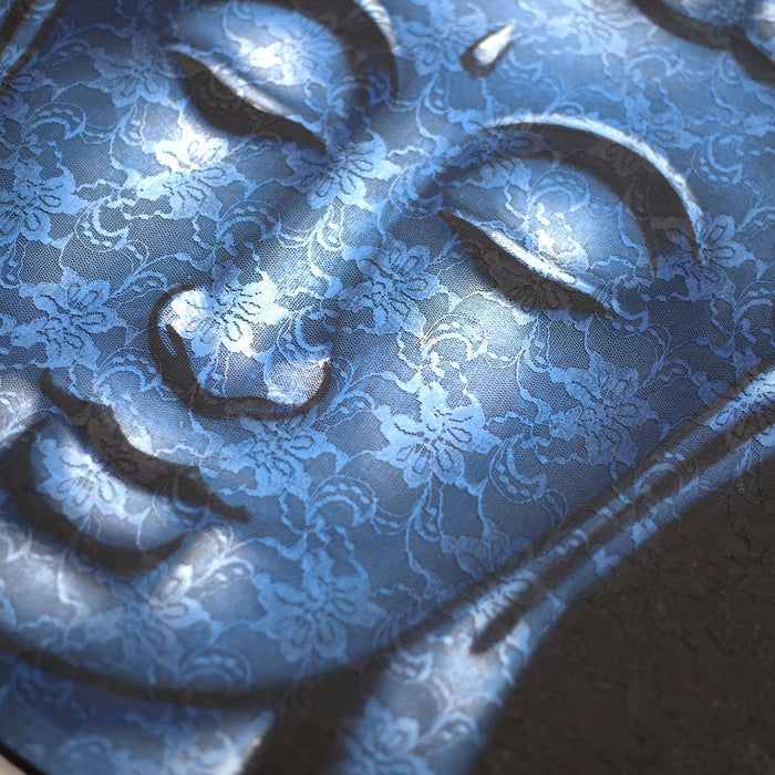 Buddah Painting Blue Brocade