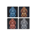Buddha Heads Paintings Set of 4