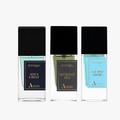 perfume set scentrail - aqua crest, mignight Era, Sacred shore.