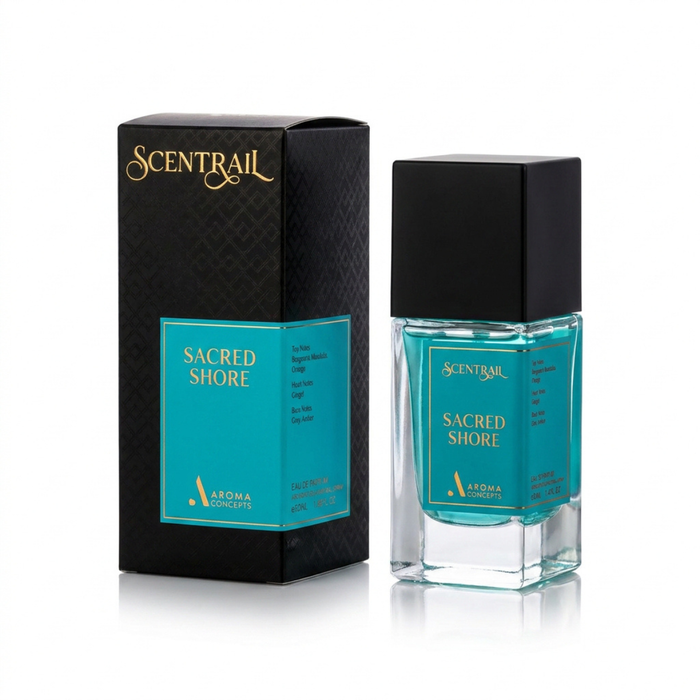 sacred shore unisex perfume - scentrail by aromaconcepts