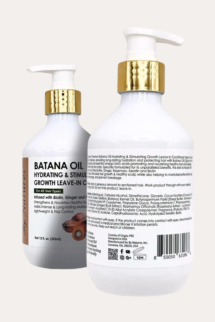 BY NATURES BATANA OIL HYDRATING & STIMULATING LEAVE-IN CONDITIONER 12oz BY NATURES