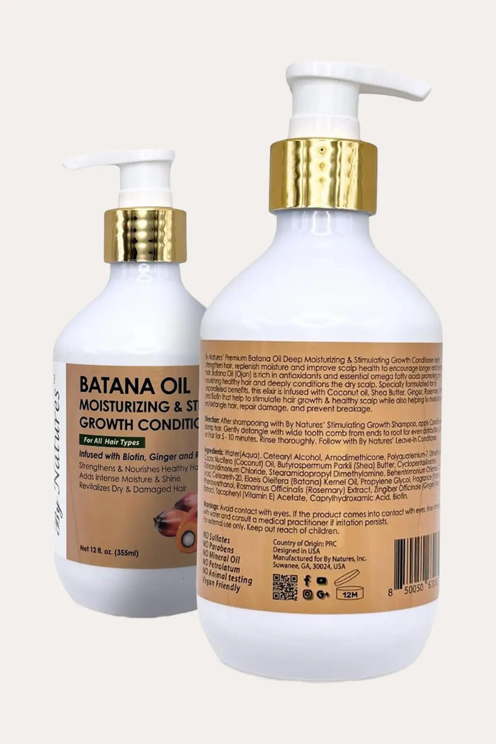 BY NATURES BATANA OIL MOISTURIZING & STIMULATING GROWTH CONDITIONER 12oz BY NATURES