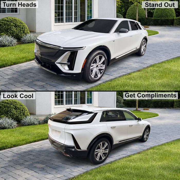 Cadillac Lyriq 2023–2026 Dark Smoke Headlight & Taillight Tint Kit – Precut Vinyl Lens Overlays