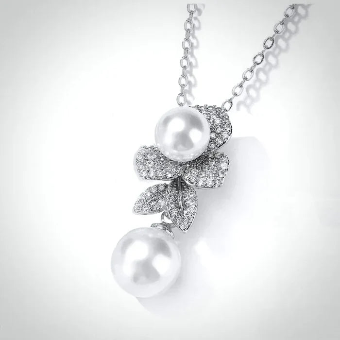 Pearl Wedding Jewelry - Pearl Bridal Necklace - Available in Gold and Silver