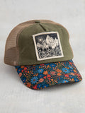 Canvas Trucker Hat|Mountains-view 1