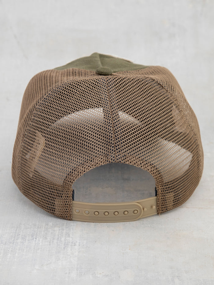 Canvas Trucker Hat|Mountains-view 3