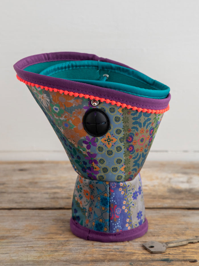 Car Cup Holder Organizer|Vintage Patchwork-view 2