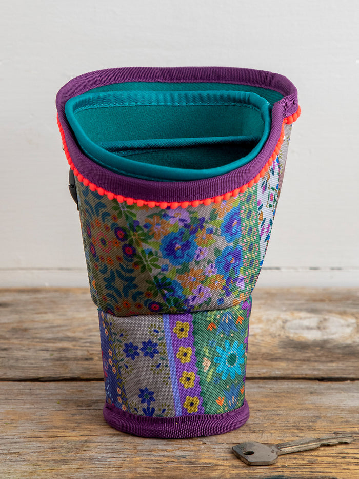Car Cup Holder Organizer|Vintage Patchwork-view 3