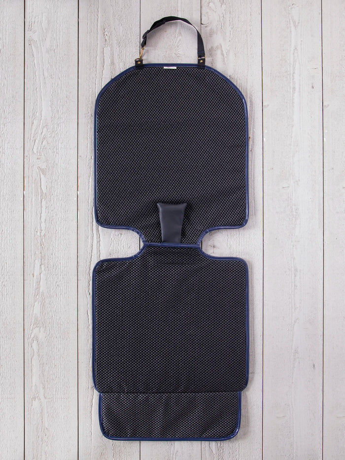 Car Seat Protector - Teal Folk Flower-view 5