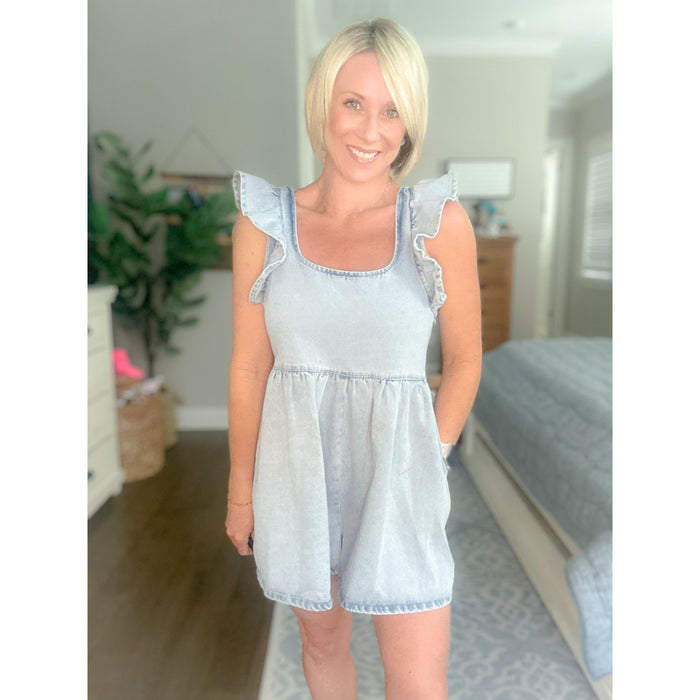 Carter Denim Romper