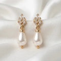 Pearl Drop Bridal Earrings | Wedding Earrings in Gold & Silver