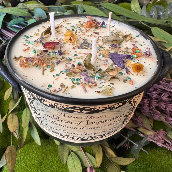 Cauldron of Inspiration spell candles