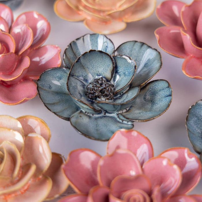 Ceramic Blue Poppy - Olita Gifts & Goods