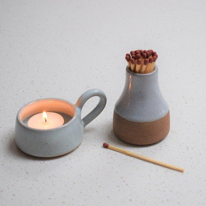 MW Home Ceramic Matches Holder & Striker Bottle - Waha Lifestyle
