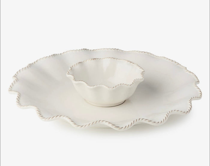 Certified Heritage Chip & Dip Set 2pc - Classic 15” Stoneware Charm