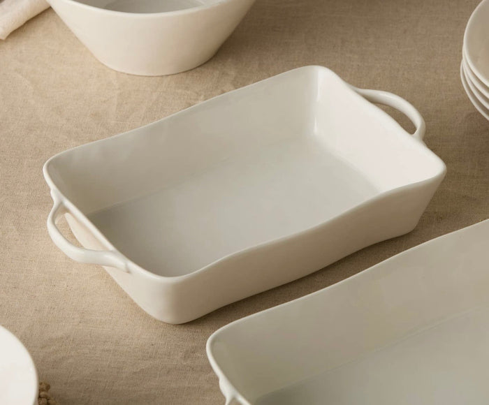 Certified Linen Cream Medium Rectangular Baker 14in x 8.75in x 2.75in