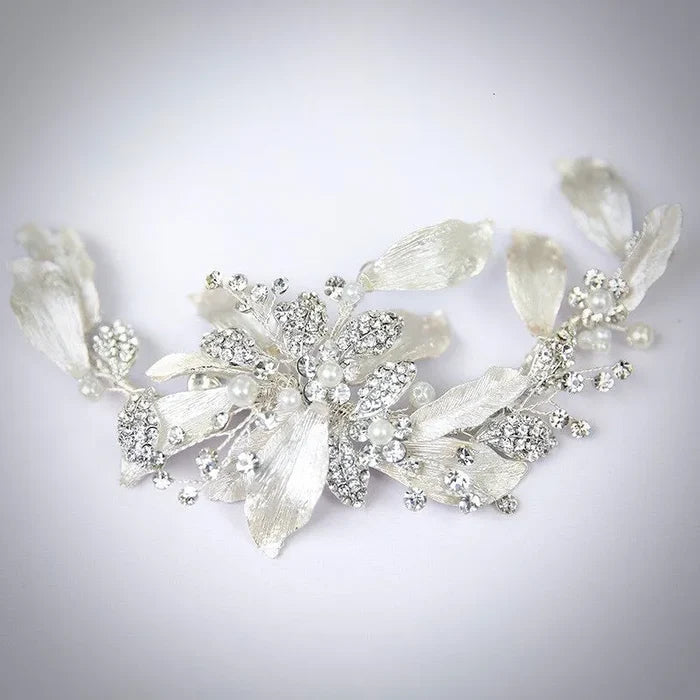Wedding Hair Accessories - Pearl and Crystal Bridal Hair Clip/Vine