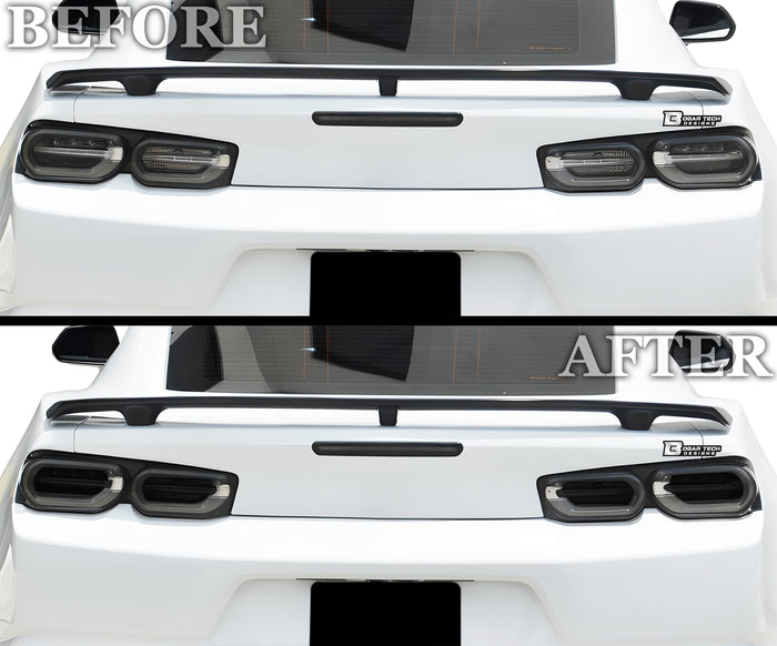 Full Headlight Taillight Precut Smoked PPF Tint Kit Overlay Film Fits Chevrolet Camaro 2019 - 2024 - Bogar Tech Designs