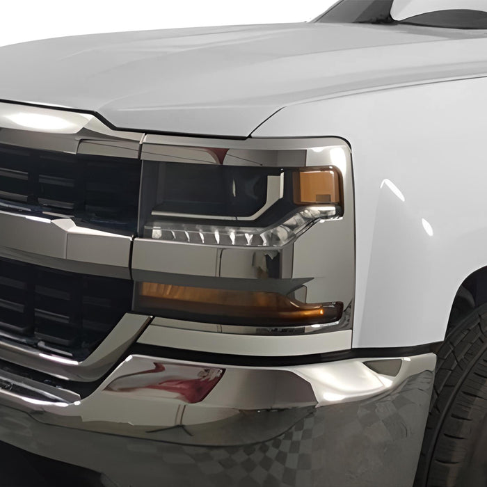 Full Headlight Taillight Precut Smoked PPF Tint Kit Film Overlay Fits Chevy Silverado 2014 - 2018 - Bogar Tech Designs