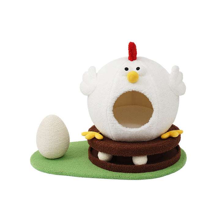 Chick Cat Litter Summer Retreat with Turntable Play Toys