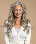 clip-in hair extensions salt & pepper.