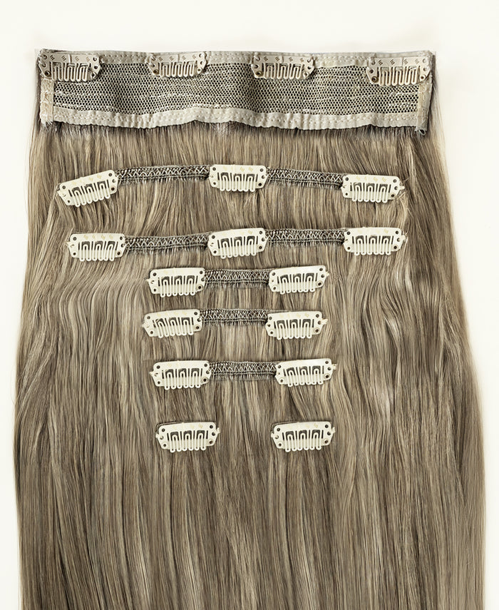 clip-in hair extensions salt & pepper.