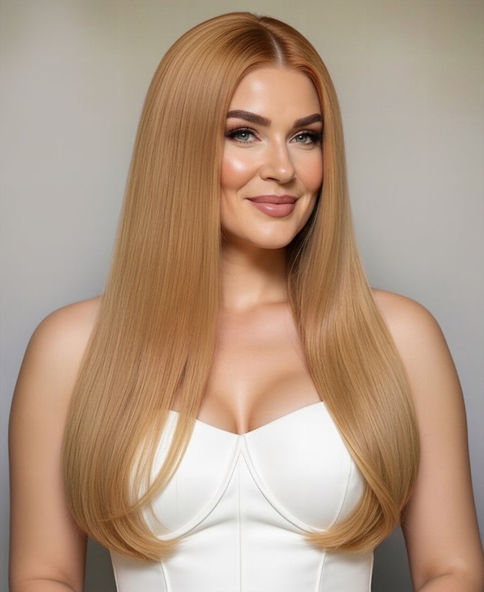 clip-in hair extensions strawberry blonde.